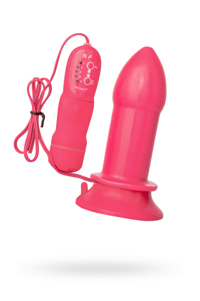 Анальная вибровтулкаTOYFA POPO Pleasure, розовая.9,5 см,. Ø 3,8 с пультом управления 