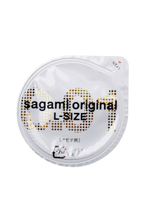 Презервативы Sagami, original 0.01, полиуретан, LARGE, 2 шт.